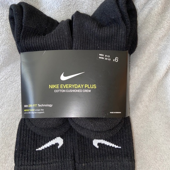 NIKE BLACK SOCKS 6PACK - Picture 4 of 5